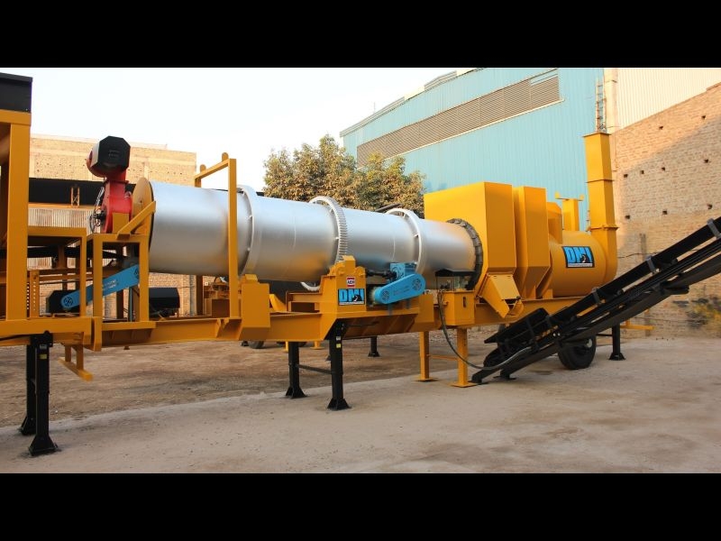 Portable 50TPH Parallel Flow Asphalt Drum Mix Plant For Sale