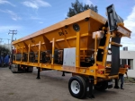Olympus CFB system with LED lights, vibrators on a portable frame. 3 bin with collapsible discharge conveyor for sale at 518-218-7676