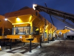 olympus portable cold feed bins shown from side with LED lighting for night time visibility