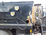 asphalt patch truck with hand applicator wand, or sale auger discharge and arrow board for sale from pavementgroup.com 2023
