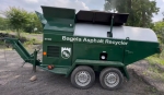 asphalt recycler for sale by pavementgroup.com 7 tons per hour recycle millings into hot mix asphalt - side and rear view shown