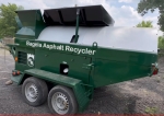 asphalt recycler for sale by pavementgroup.com 7 tons per hour recycle millings into hot mix asphalt - side and rear view shown