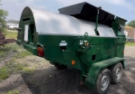 asphalt recycler for sale by pavementgroup.com 7 tons per hour recycle millings into hot mix asphalt - side and rear view shown